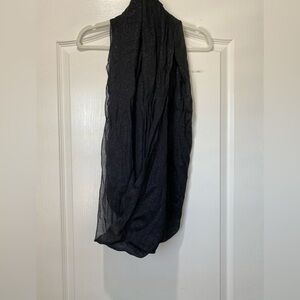 Express Elegant Black Sheer Scarf